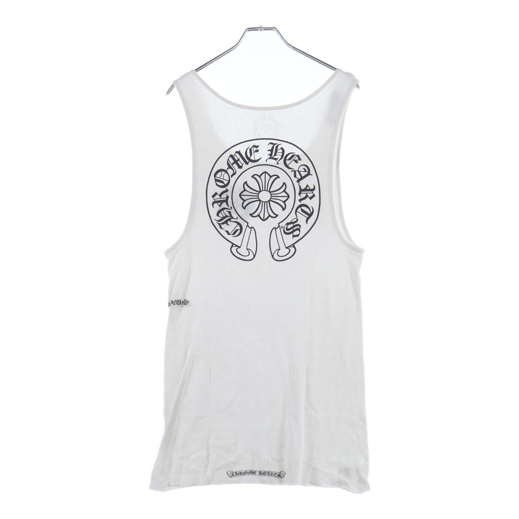 CHROME HEARTS(クロムハーツ) CH PLS CSプラス バックホースシュープリント タンクトップ ホワイト
