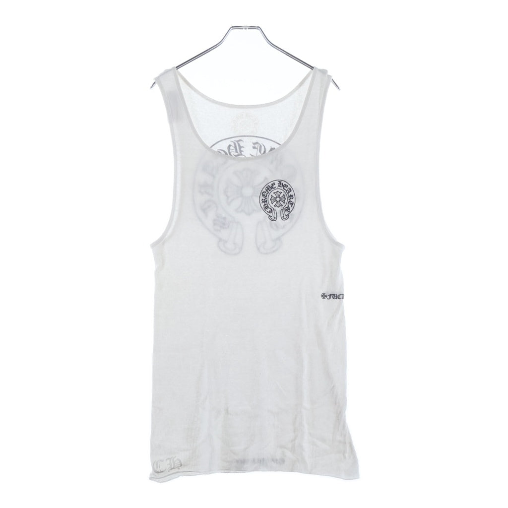 CHROME HEARTS(クロムハーツ) CH PLS CSプラス バックホースシュープリント タンクトップ ホワイト