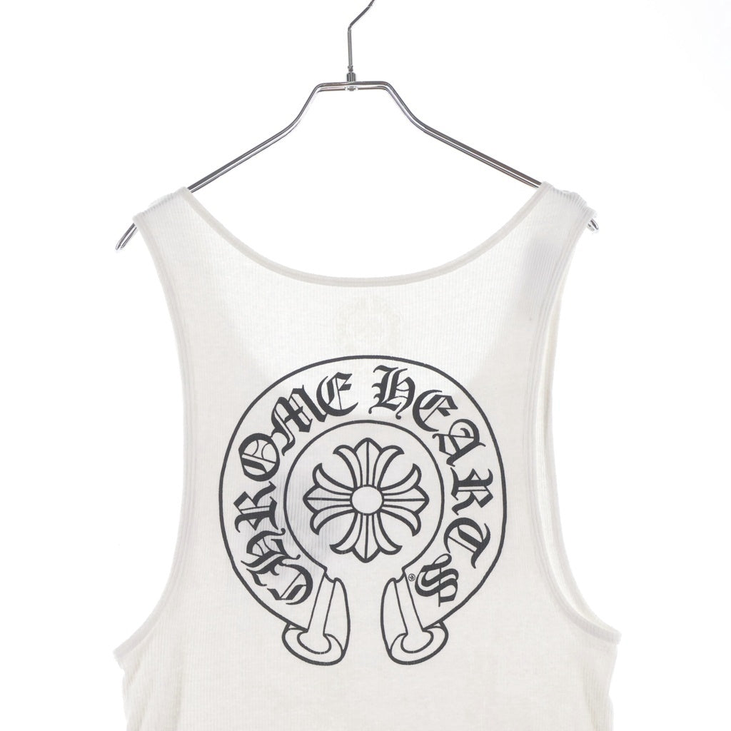 CHROME HEARTS(クロムハーツ) CH PLS CSプラス バックホースシュープリント タンクトップ ホワイト