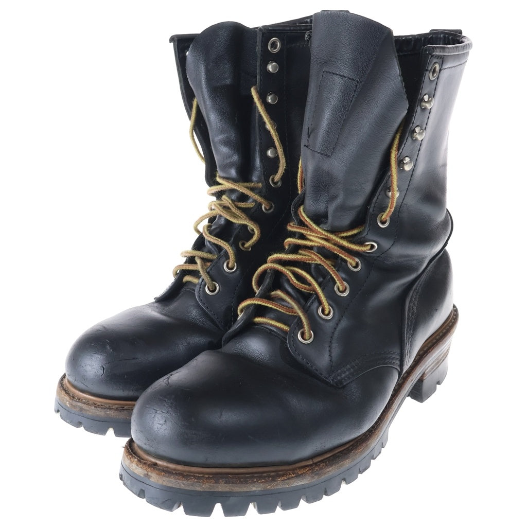 RED WING(レッド ウイング) 2218 刺繍羽タグ ロガーブーツ ブラック US9.5/27.5cm