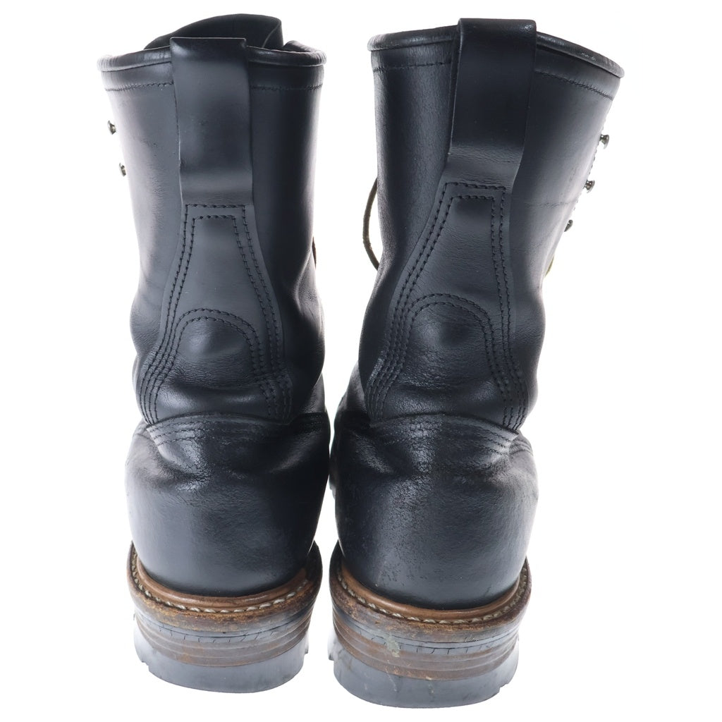 RED WING(レッド ウイング) 2218 刺繍羽タグ ロガーブーツ ブラック US9.5/27.5cm