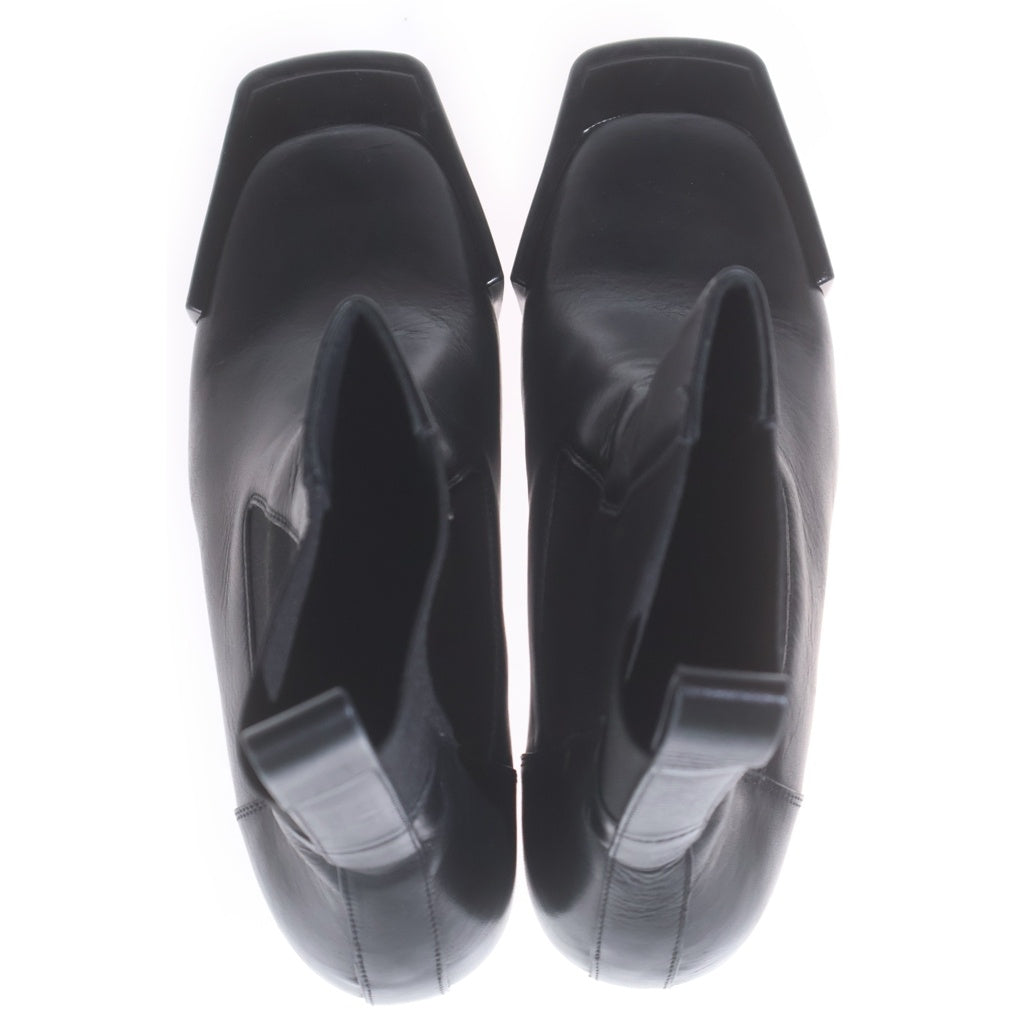 Rick Owens(リックオウエンス) 24AW GRILLED WEDGE BEATLE グリル ウェッジ ビートル レザー ブーツ ブラック