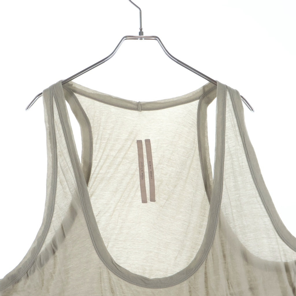 Rick Owens(リックオウエンス) 23AW Fog Tank フォグタンクトップ パール RU027155-UC
