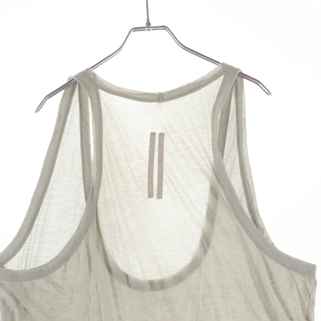 Rick Owens(リックオウエンス) 23AW Fog Tank フォグタンクトップ パール RU027155-UC