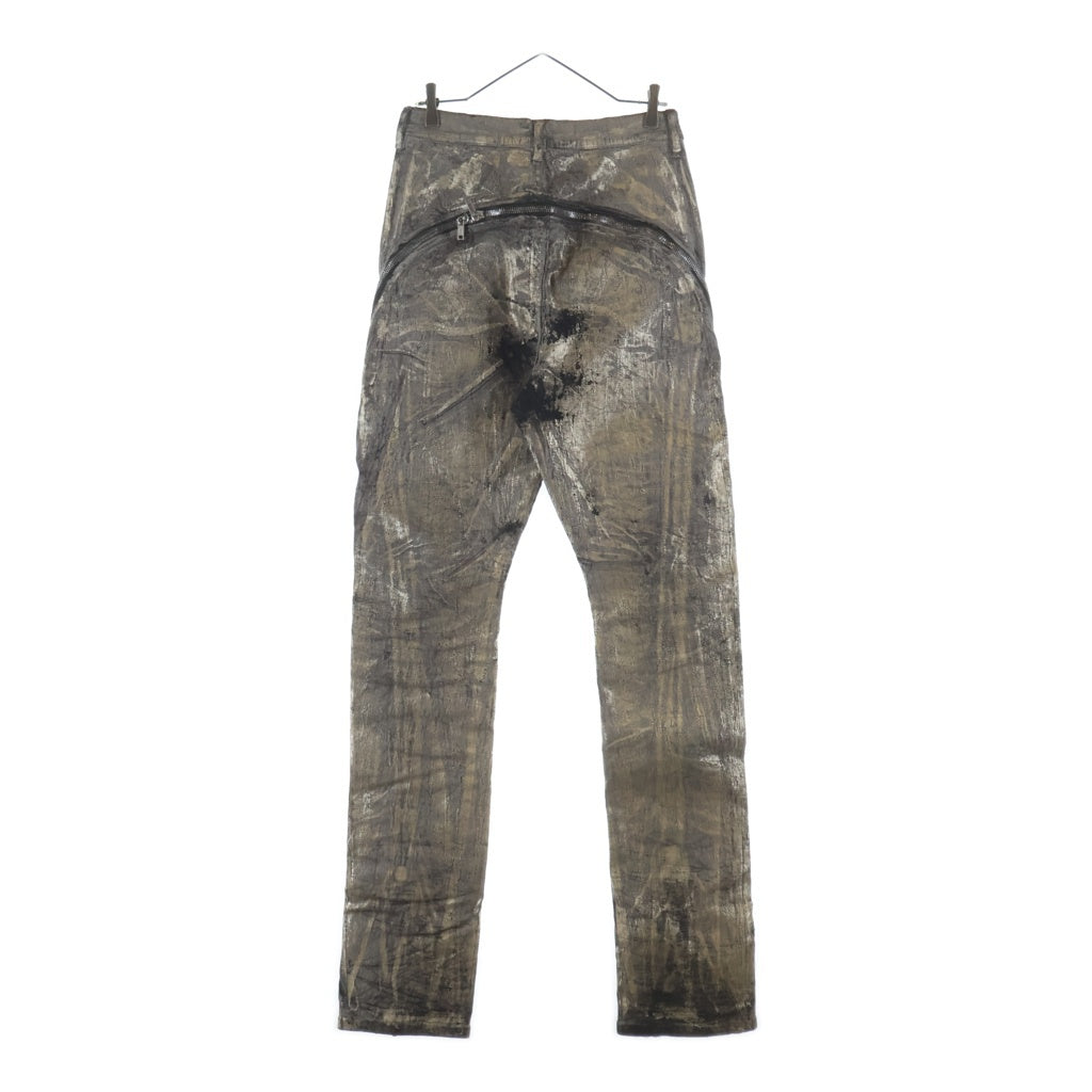 Rick Owens(リックオウエンス) 25SS Hollywood Bolan Banana ボランバナナ コーティングデニムパンツ ゴールド RR01E5343-SGMC