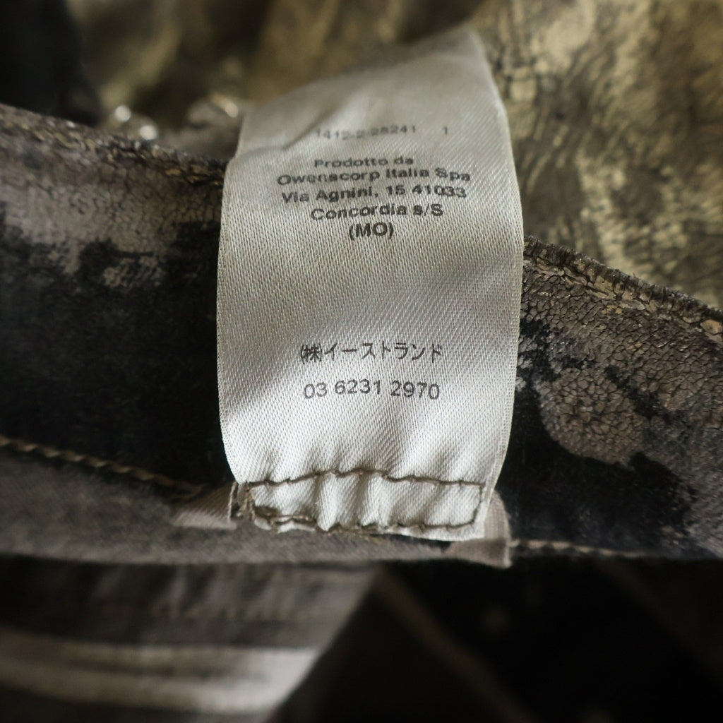 Rick Owens(リックオウエンス) 25SS Hollywood Bolan Banana ボランバナナ コーティングデニムパンツ ゴールド RR01E5343-SGMC