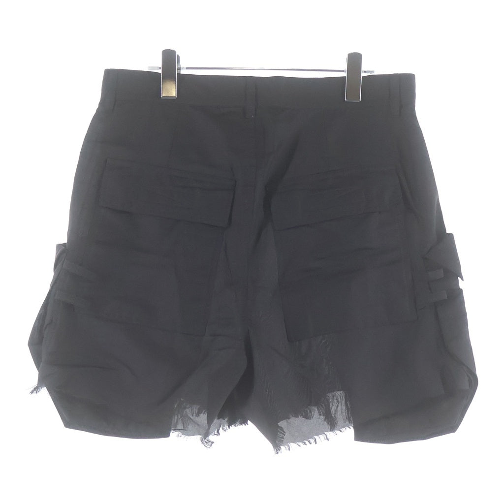 Rick Owens リックオウエンス 24SS STEFAN CARGO SHORTS ステファン カーゴ ショーツ ブラック RR01D3322-SN Rick Owens(リックオウエンス) 24SS STEFAN CARGO SHORTS ステファン