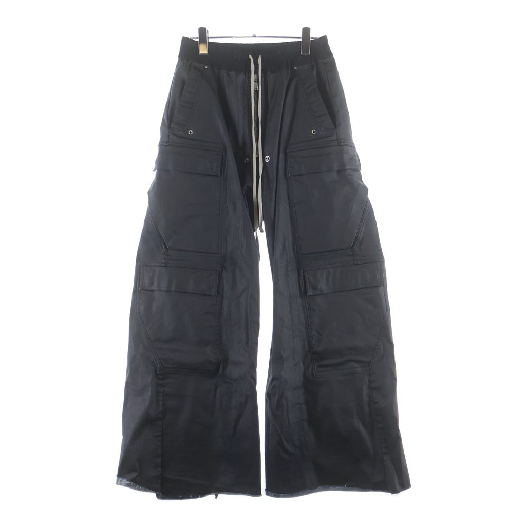 Rick Owens(リックオウエンス) 24AW CARGOBELAS カーゴベラ コーティングブラック デニムパンツ RU02D6339-SCT