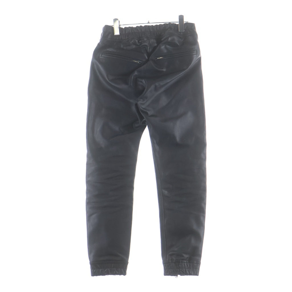 Rick Owens(リックオウエンス) 24SS LUXOR JOGGER ルクソールジョガー レザーパンツ ブラック RU01D3395-LOY