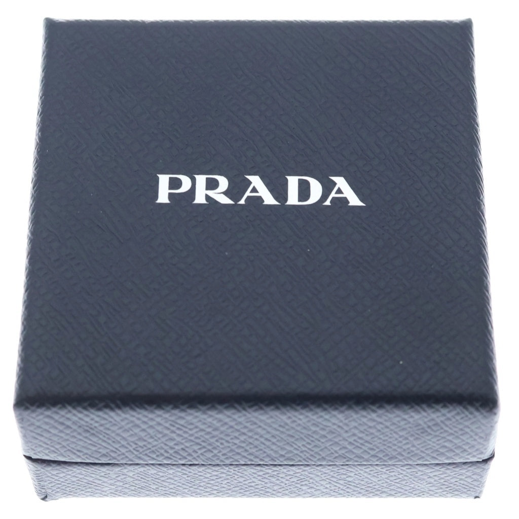 PRADA(プラダ) プレートデザイン ラインストーン ヘアクリップ ベージュ レディース