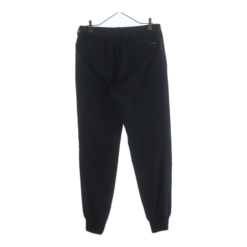 DOLCE & GABBANA(ドルチェアンドガッバーナ) ジップフライ ベルトループ付き ジョガーパンツ ブラック GW19ET/FURIR