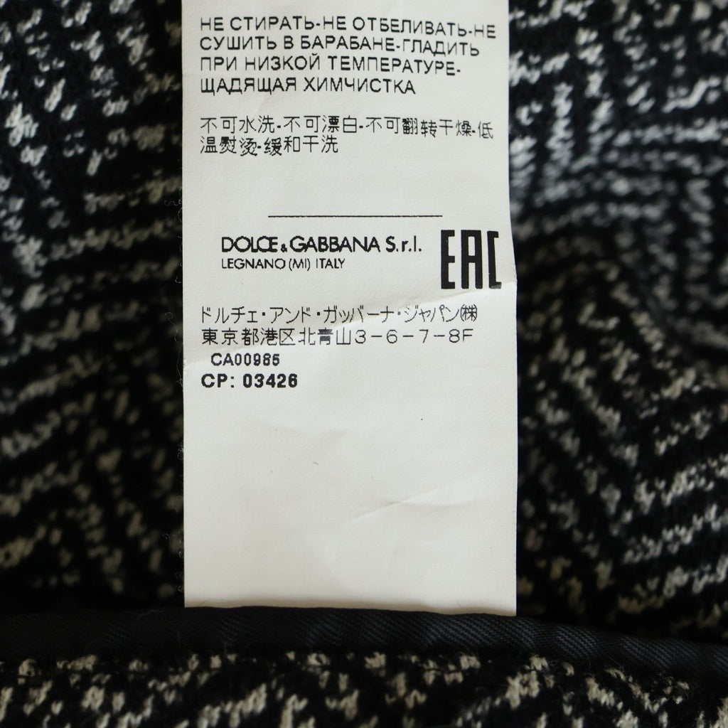 DOLCE & GABBANA(ドルチェアンドガッバーナ) 2Bウール総柄テーラード