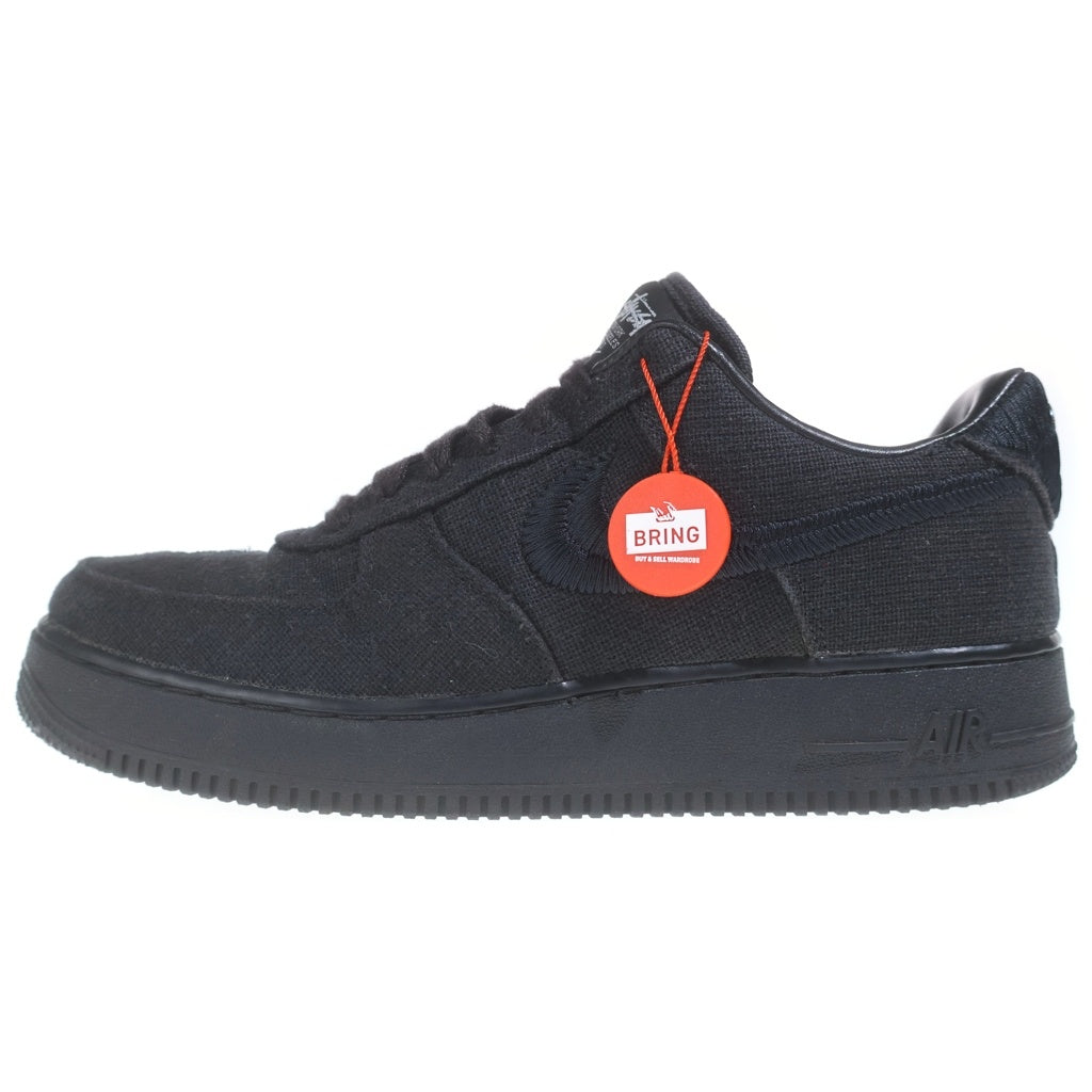 NIKE(ナイキ) ×STUSSY AIR FORCE 1 LOW FOSSIL STONE ステューシー エアフォース1 ロー フォッシルストーン ローカットスニーカー US9.5/27.5cm ブラック CZ9084-200