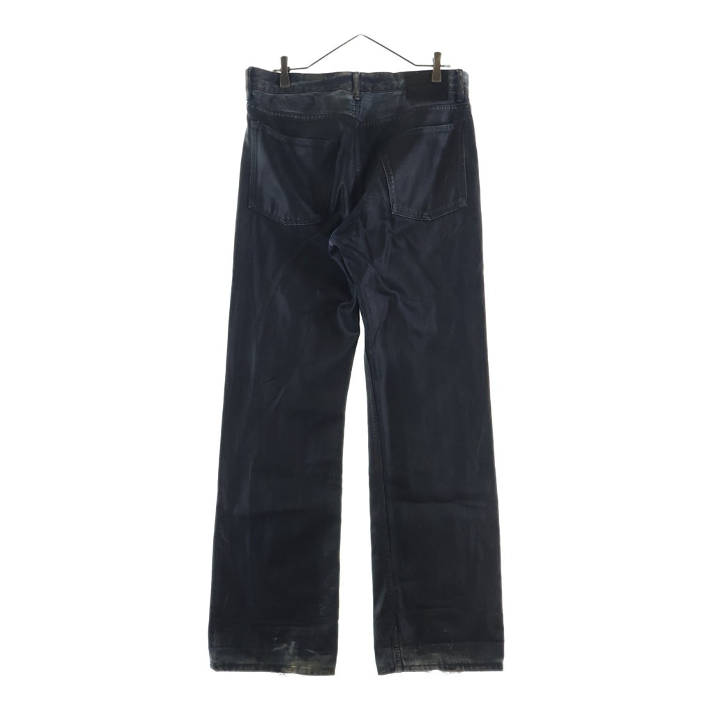Acne Studios(アクネ ストゥディオズ) Leather Finish Regular Fit Jeans レザーフィニッシュ フィット ジーンズ ブラック