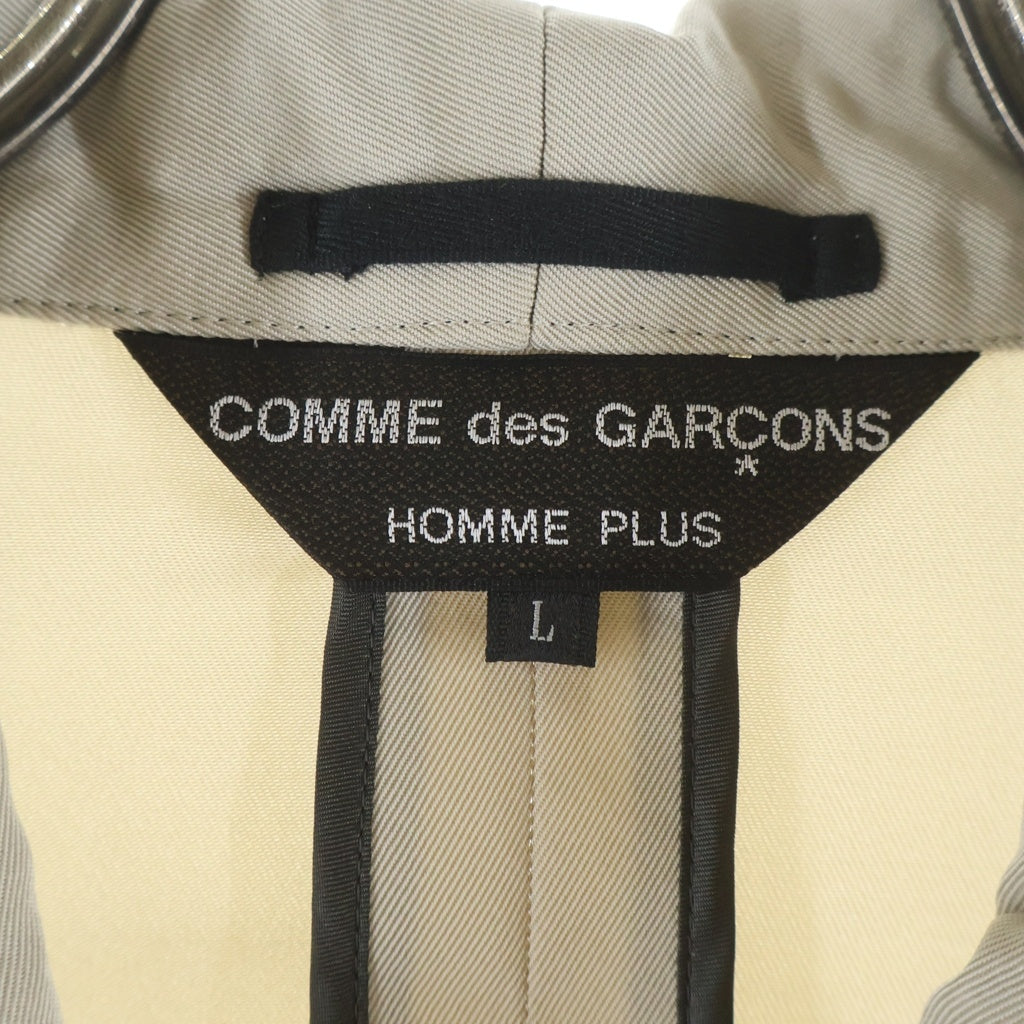 COMME des GARCONS HOMME PLUS(コムデギャルソンオムプリュス) 03SS デイタイムイブニング期 ポリ縮 ジャケット ジップマルチポケットジャケット ベージュ PI-J066