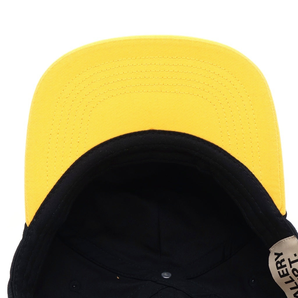 GALLERY DEPT.(ギャラリーデプト) 24AW Collector Cap 刺繍デザイン コレクターキャップ 帽子 ブラック/イエロー