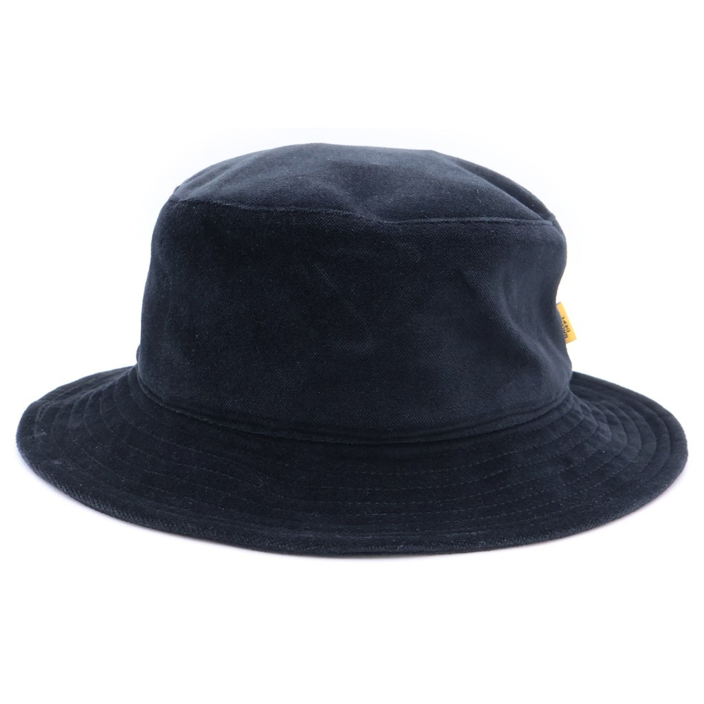GALLERY DEPT.(ギャラリーデプト) Velvet Bucket Hat ベルベット フラット型 バケットハット 帽子 ブラック