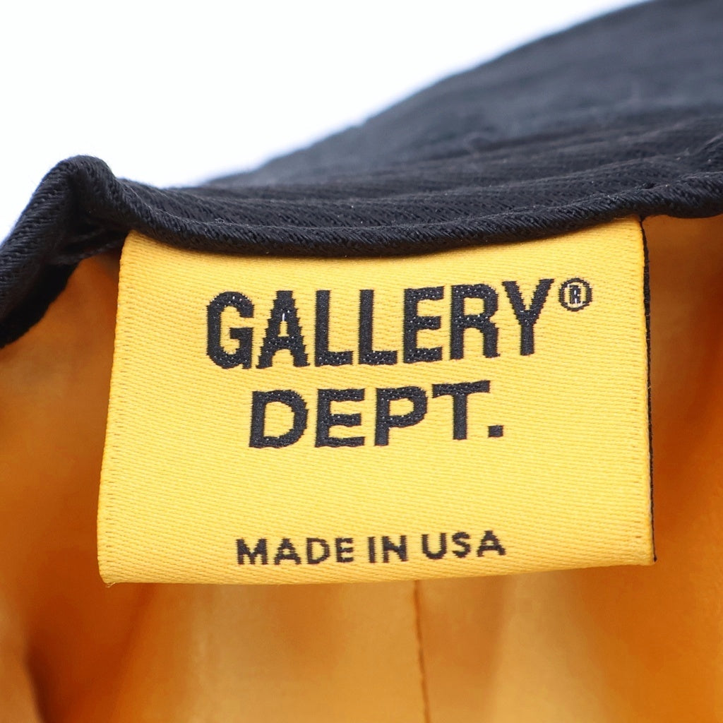 GALLERY DEPT.(ギャラリーデプト) Velvet Bucket Hat ベルベット フラット型 バケットハット 帽子 ブラック