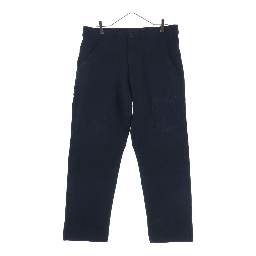 COMME des GARCONS(コムデギャルソン) ウールパッチトラウザー スラックスパンツ ブラック W19141
