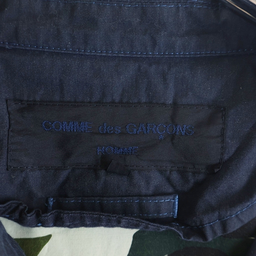 COMME des GARCONS HOMME(コムデギャルソンオム) 裏地カモ柄コーチジャケット シャツジャケット ネイビー HO-J064
