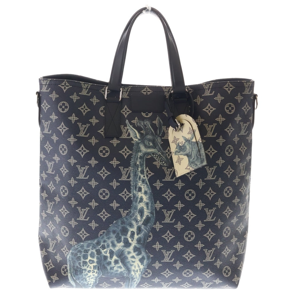 LOUIS VUITTON(ルイヴィトン) モノグラム サバンナ チャップマン トートバッグ ハンドバック ネイビー M54127 レディース