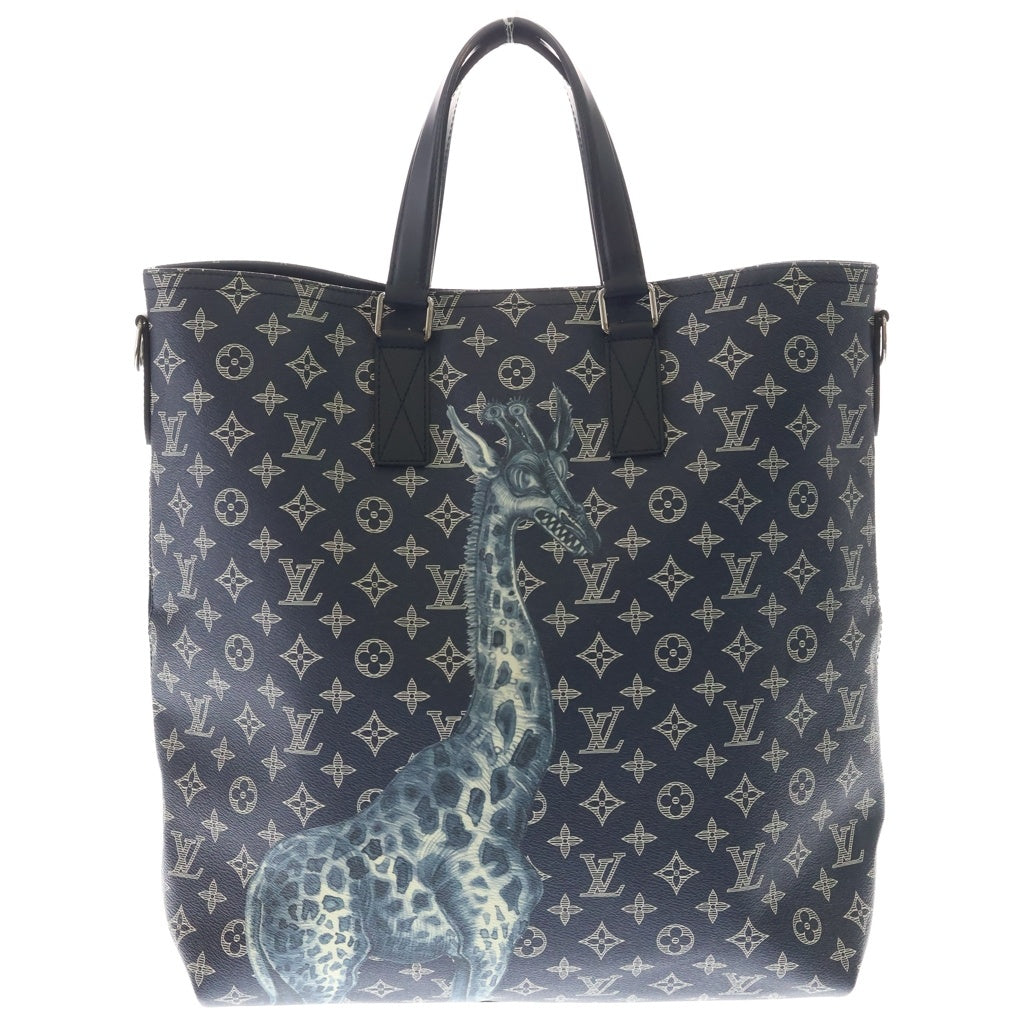 LOUIS VUITTON(ルイヴィトン) モノグラム サバンナ チャップマン トートバッグ ハンドバック ネイビー M54127 レディース