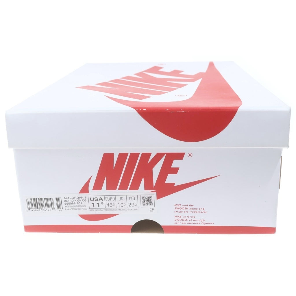 NIKE(ナイキ) AIR JOPRDAN1 RETRO HIGH OG HERITAGE US11.5/29.5cm ホワイト/レッド 555088-161