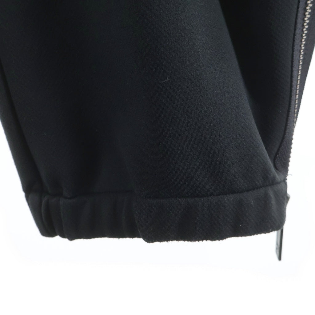 Y-3(ワイスリー) フロントロゴデザイントラックパンツ ジップデザインスウェットパンツ ブラック AN5002