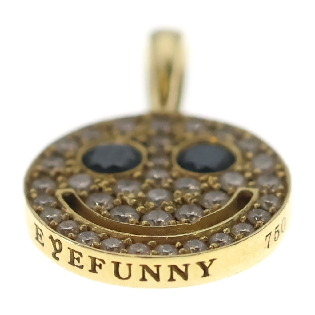EYEFUNNY(アイファニー) ダイヤモンド スマイル Au750YG ペンダントトップ