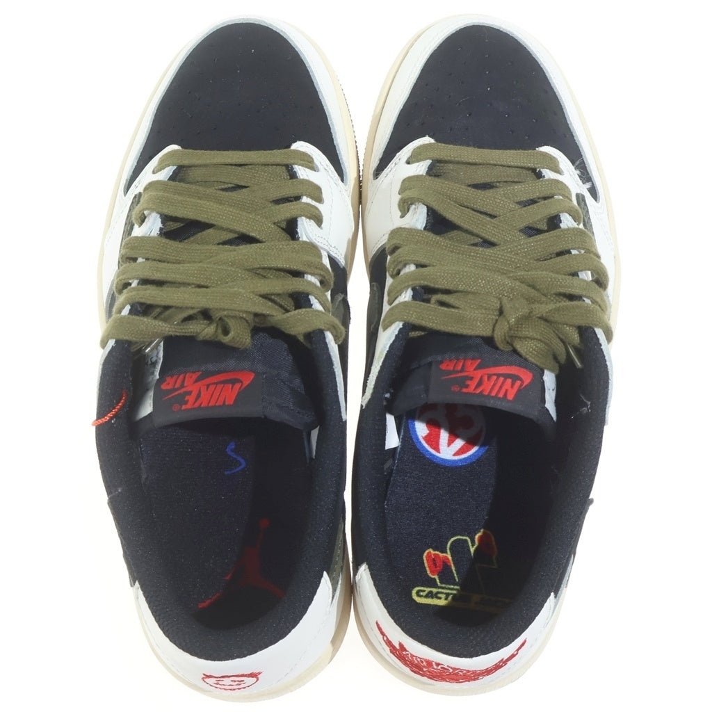 NIKE(ナイキ) ×TRAVIS SCOTT WMNS AIR JORDAN 1 LOW OG トラヴィススコット ウィメンズ エアジョーダン1 ローカットスニーカー マルチ US8/25cm DZ4137-106 レディース