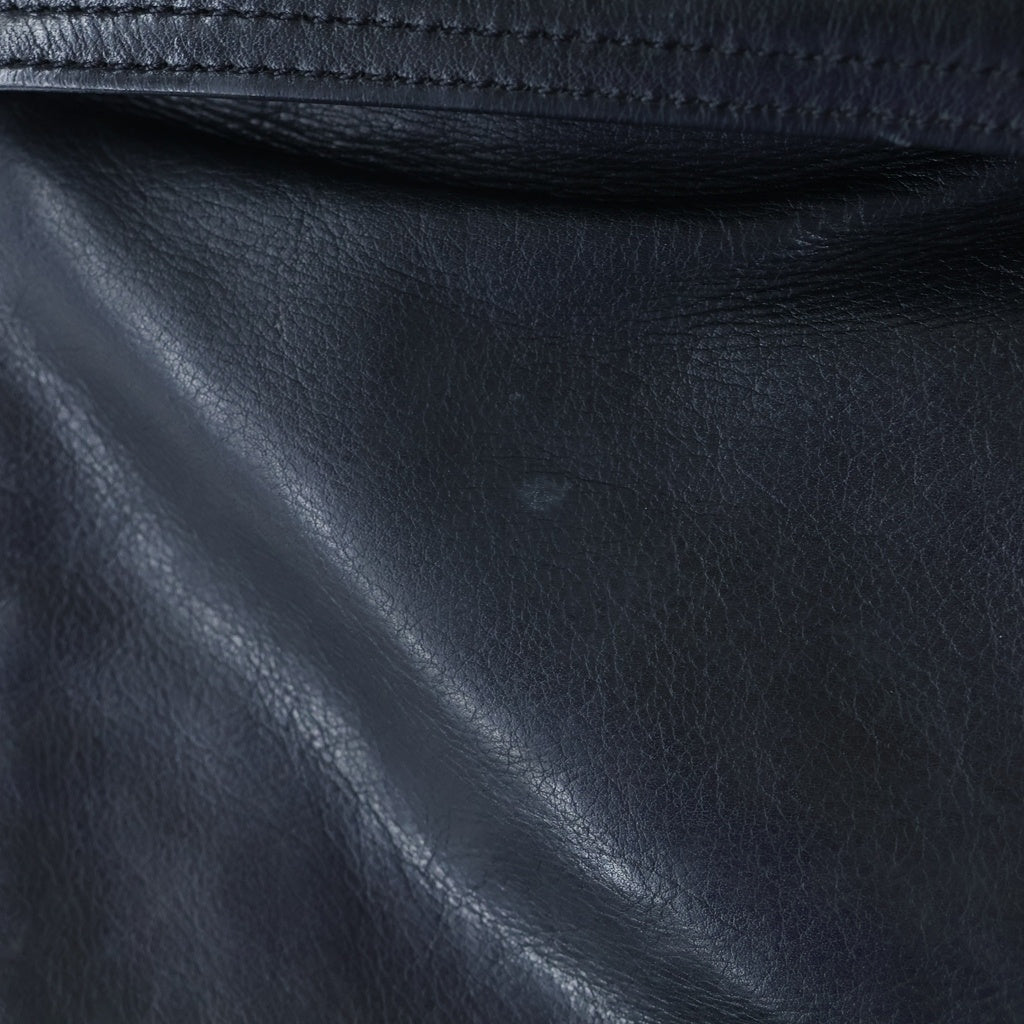 CHROME HEARTS(クロムハーツ) FATIGUE LTHR レザーファティーグ クロスボールボタンファティーグレザーカーゴショートパンツ ブラック/シルバー