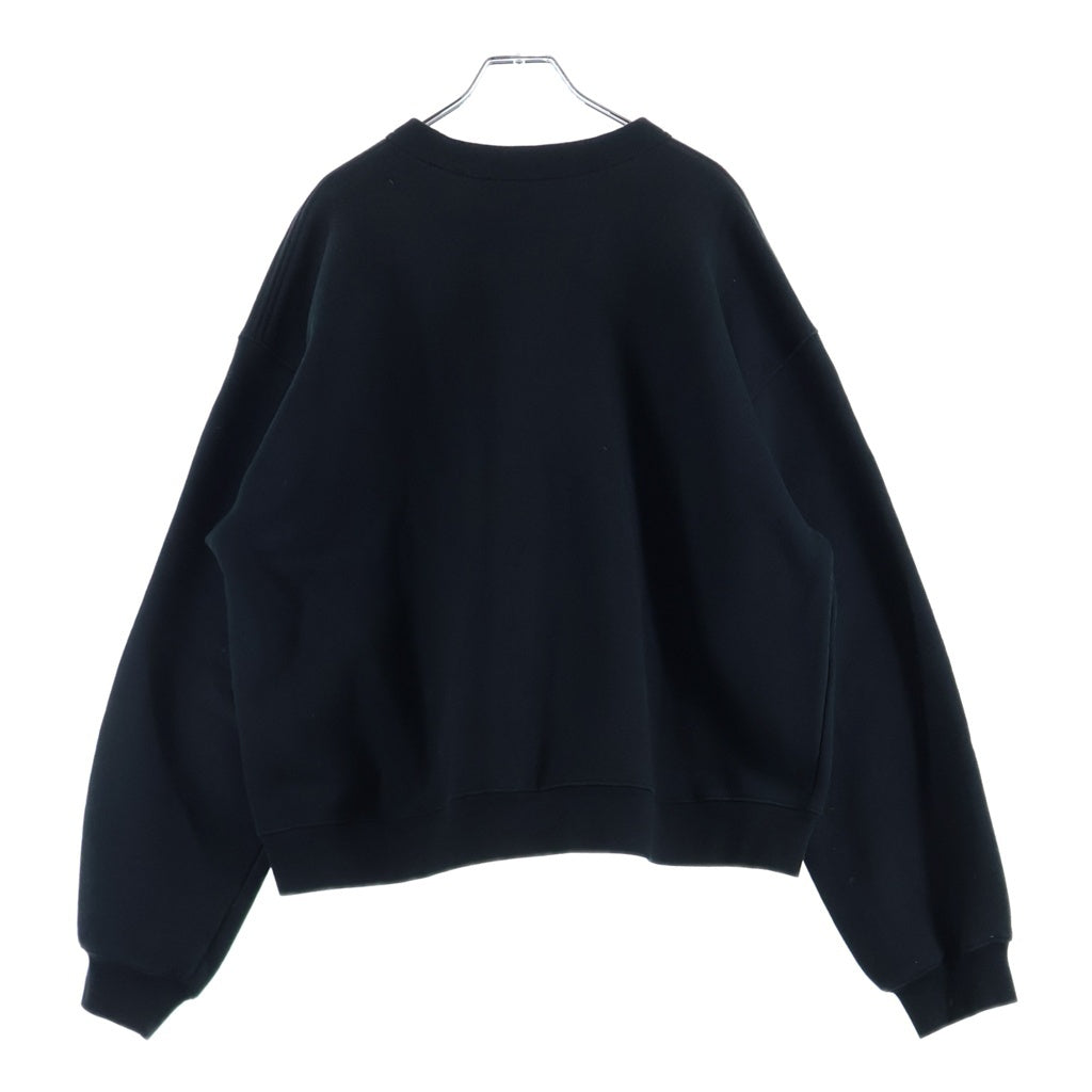 ALEXANDER WANG(アレキサンダーワン) LOGO CREWNECK SWEAT ロゴ クルーネック スウェットトレーナー ブラック UCC2221530