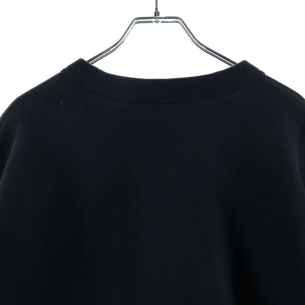 ALEXANDER WANG(アレキサンダーワン) LOGO CREWNECK SWEAT ロゴ クルーネック スウェットトレーナー ブラック UCC2221530