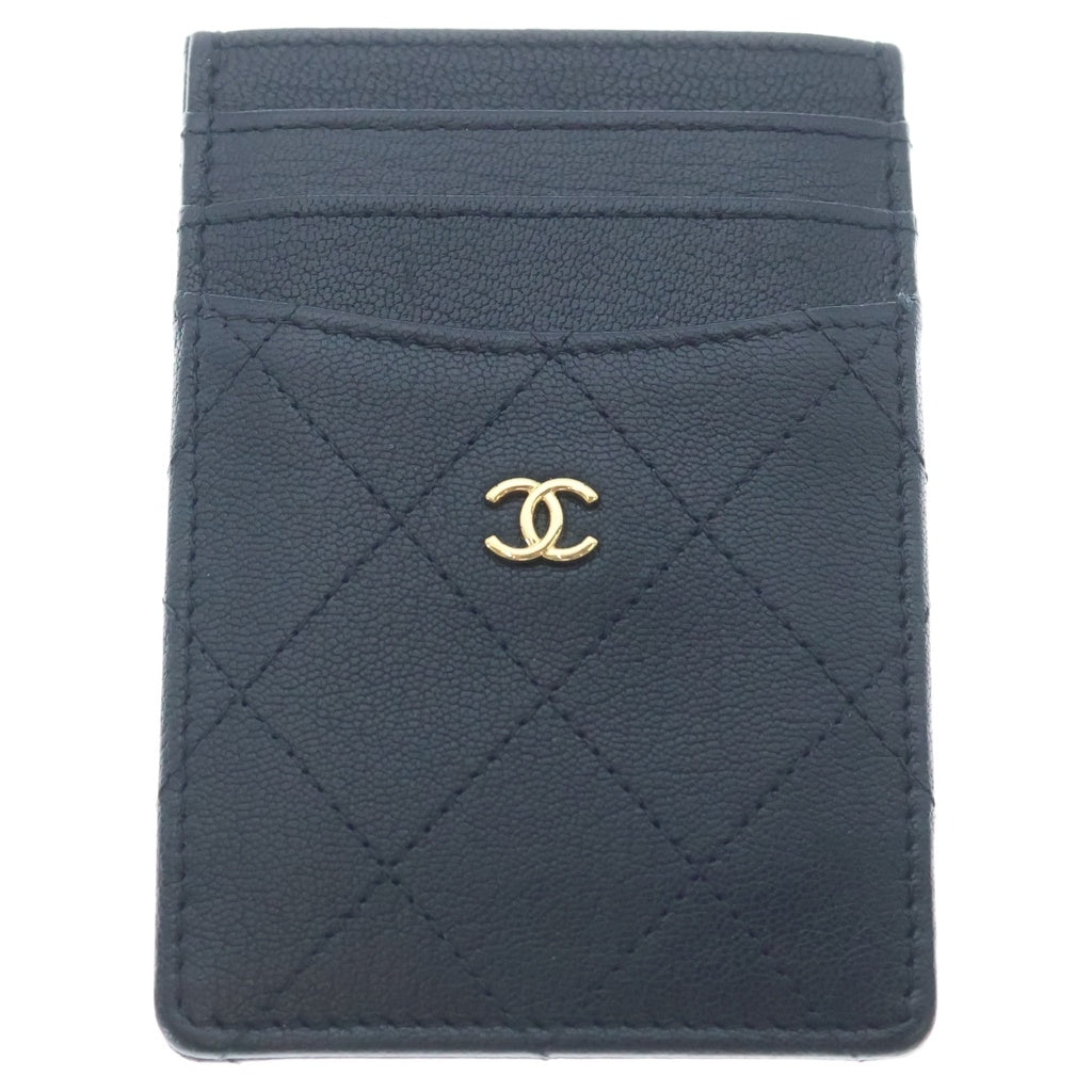 CHANEL(シャネル) ココマーク レザーカードケース ブラック レディース