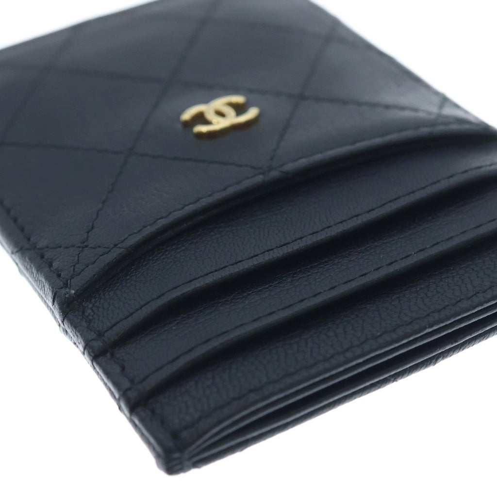CHANEL(シャネル) ココマーク レザーカードケース ブラック レディース