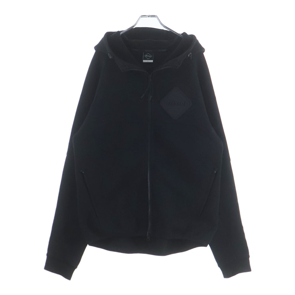 F.C.R.B./F.C.Real Bristol/FCRB(エフシーアールビー/エフシーレアルブリストル) 19AW VENTILATION HOODIE ベンチレーションフーディ ブラック ジップアップパーカー FCRB-192003