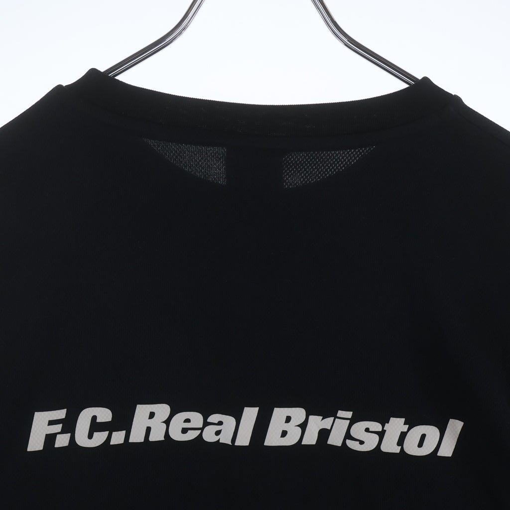 F.C.R.B./F.C.Real Bristol/FCRB(エフシーアールビー/エフシーレアルブリストル) 21AW MLB TOUR L/S PRE MATCH TOP ツアー ロングスリーブチームTシャツ ブラック FCRB-212007