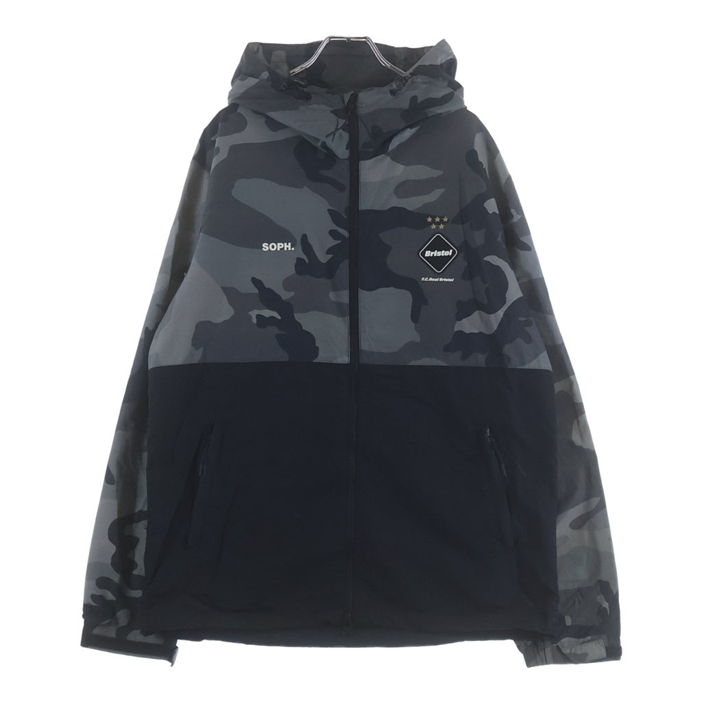 F.C.R.B.(エフシーアールビー) 20SS NYLON HOODED BLOUSON ナイロンフーデッドブルゾン ブラック/カモフラージュ ジャケット FCRB-200052