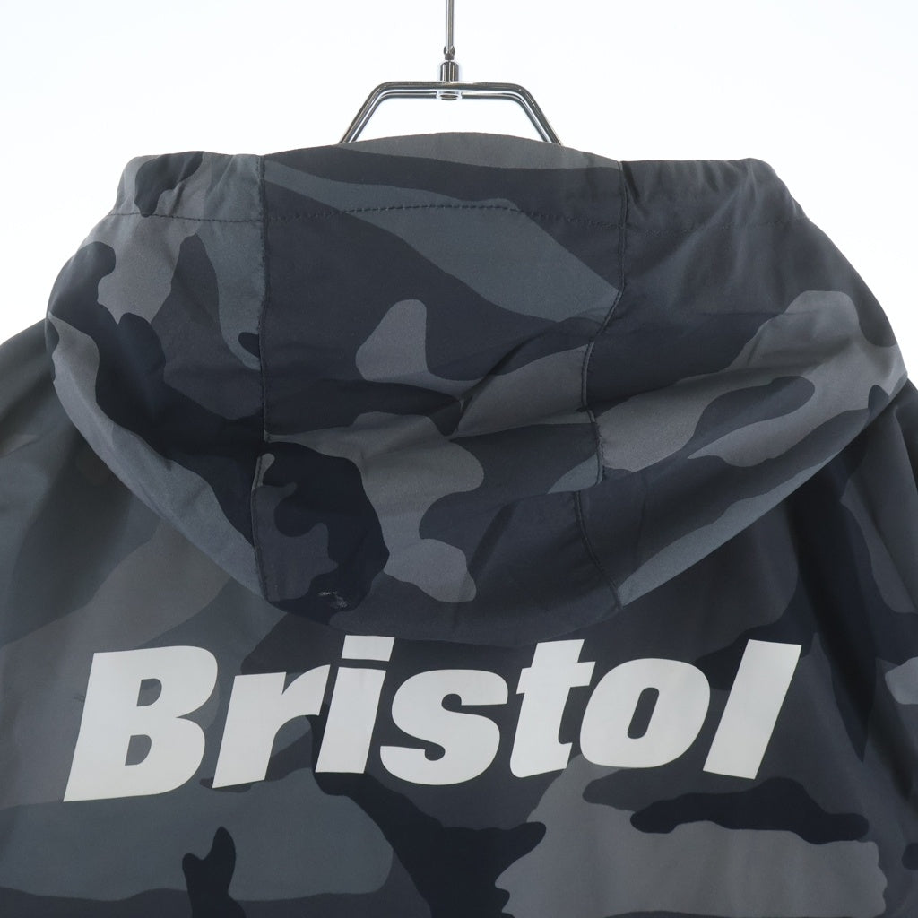 F.C.R.B.(エフシーアールビー) 20SS NYLON HOODED BLOUSON ナイロンフーデッドブルゾン ブラック/カモフラージュ ジャケット FCRB-200052