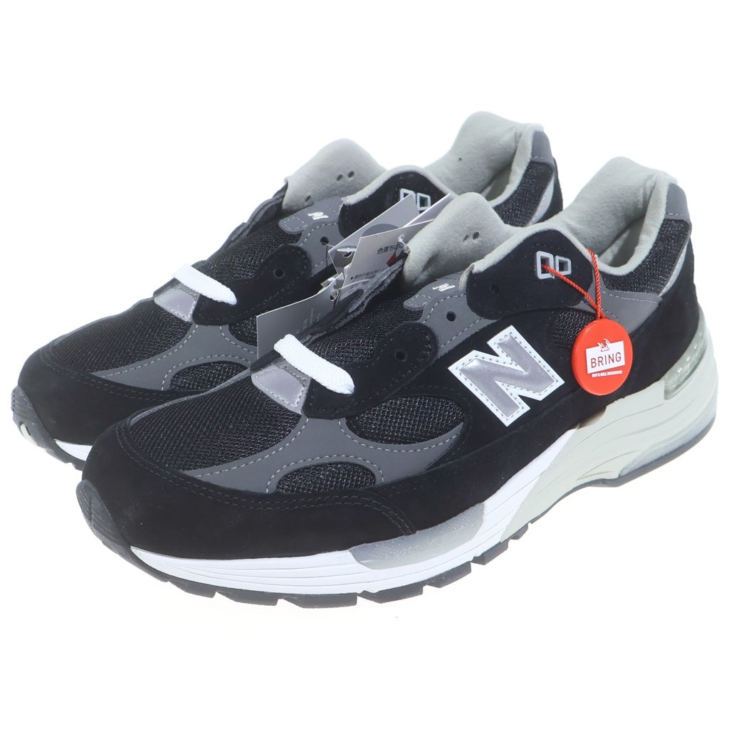 New Balance(ニューバランス) U992 ローカットスニーカー シューズ ブラック/グレー U992BK