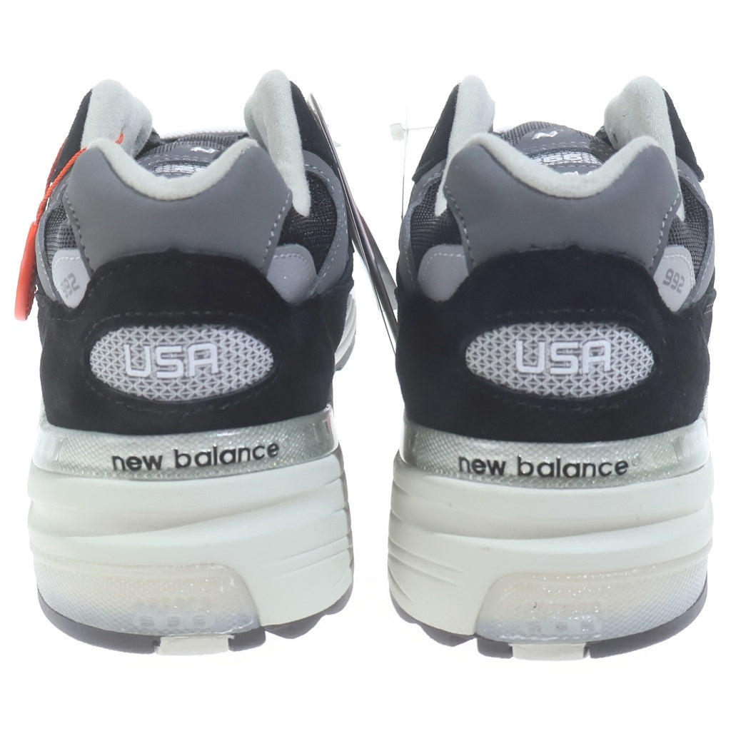 New Balance(ニューバランス) U992 ローカットスニーカー シューズ ブラック/グレー U992BK