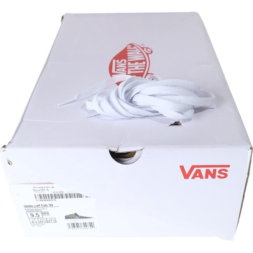 VANS(ヴァンズ) ×SUPREME LEOPARD HALF CAB シュプリーム レオパード ハーフキャブ ローカットスニーカー シューズ ブルー 508357