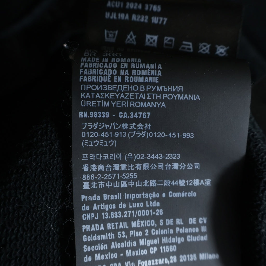 PRADA(プラダ) Cotton Logo Hoodie トライアングルロゴプリント