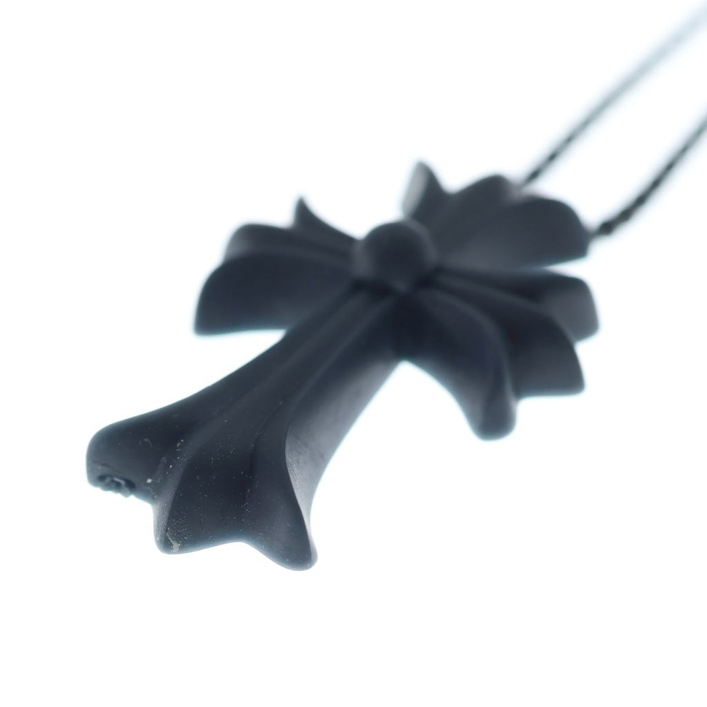 CHROME HEARTS(クロムハーツ) RUBBER CH CRS SML スモールCHクロス ラバーネックレス シリコン ブラック BCA306
