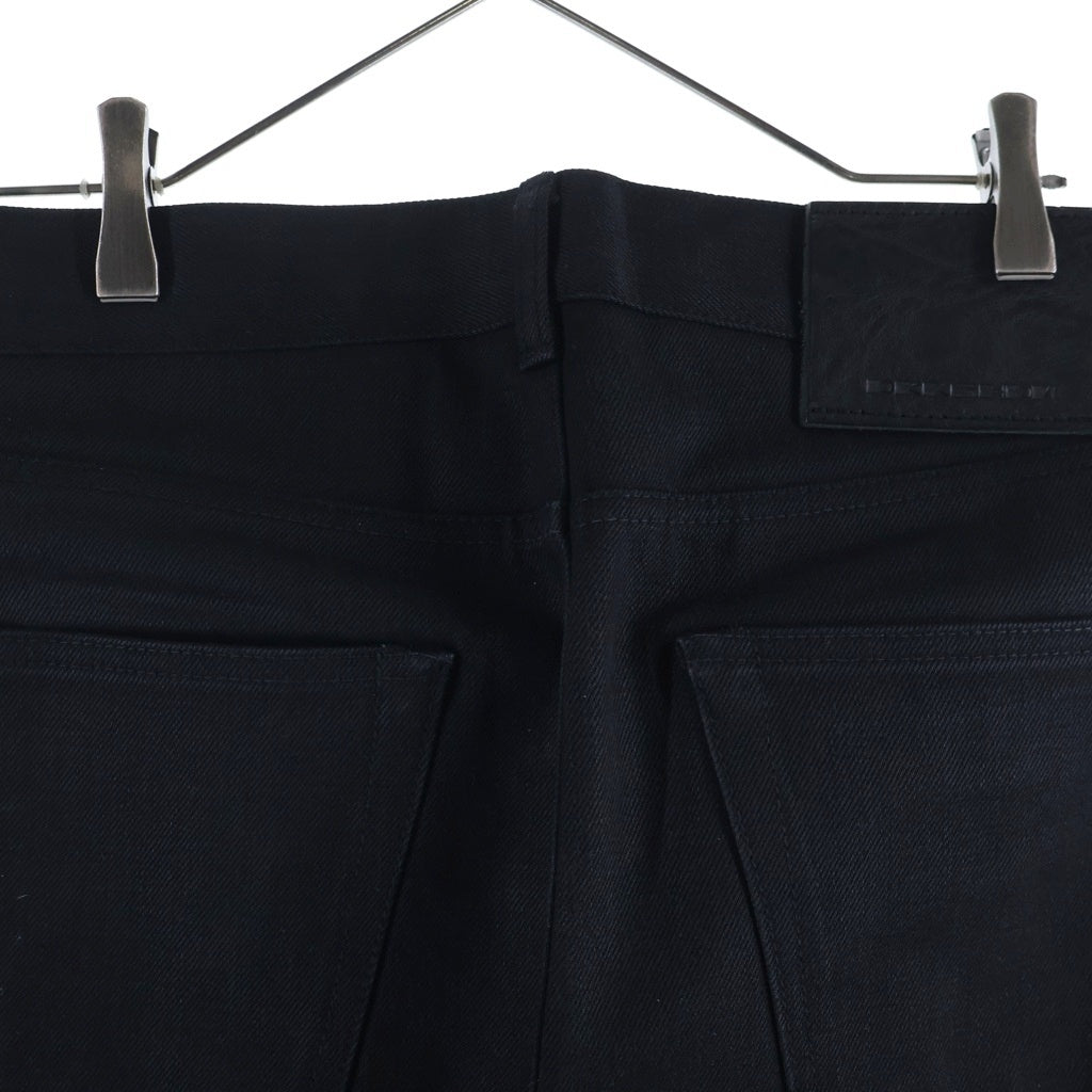 Rick Owens DRKSHDW(リックオウエンス ダークシャドウ) Duke Cut Jeans デュークカット ストレートデニムパンツ ブラック DL02A3399-HBLKJP