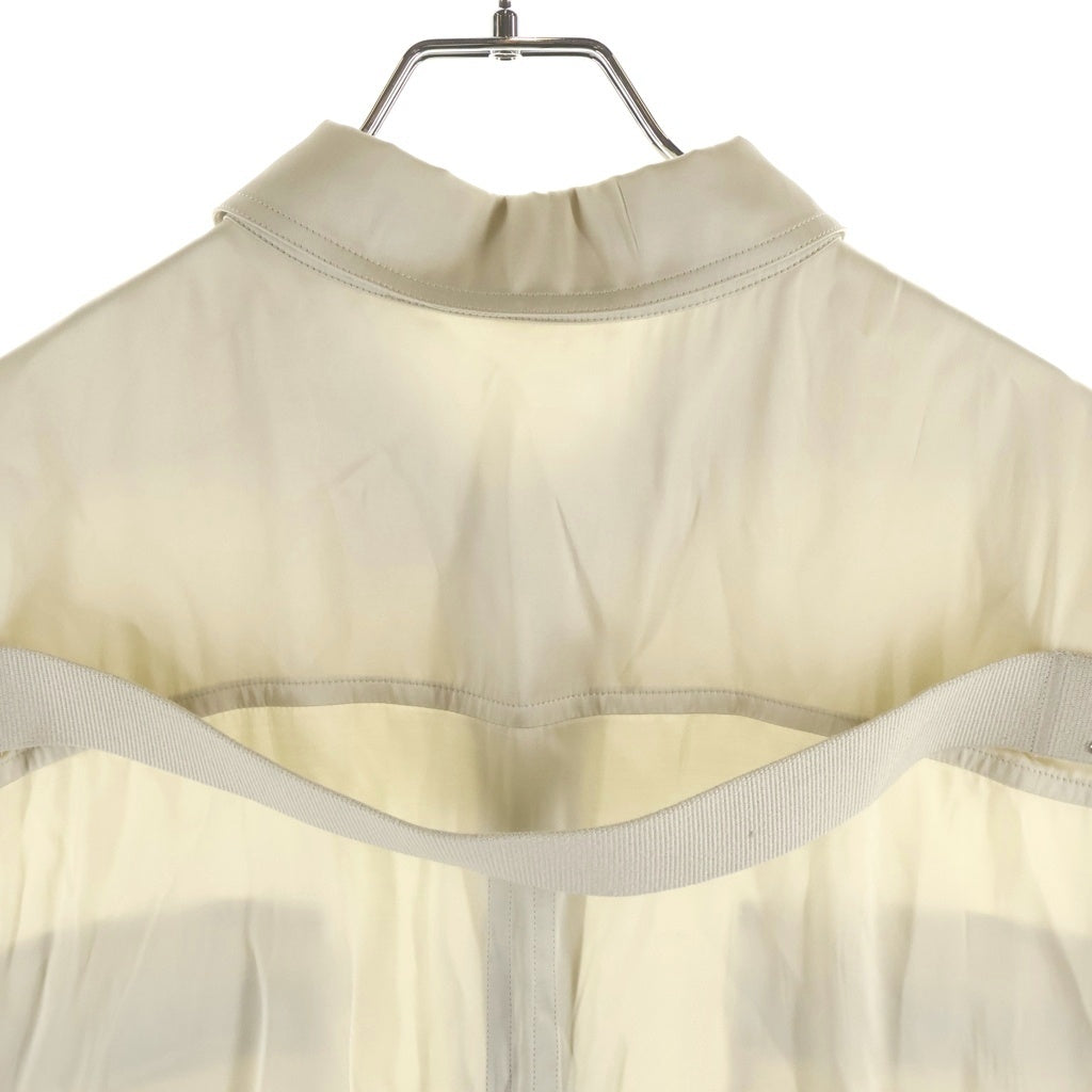 Rick Owens(リックオウエンス) 25SS Jumbo Sleeveless Shirt SCH ジャンボ スリーブレス シルクシャツ アイボリー RR01E5239-SCH
