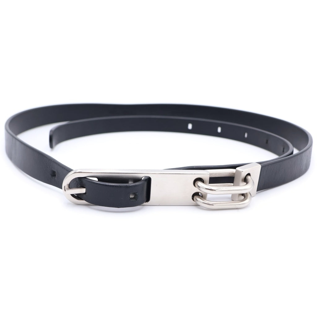 Rick Owens(リックオウエンス) TONGUE BELT タンベルト ブラック/シルバー
