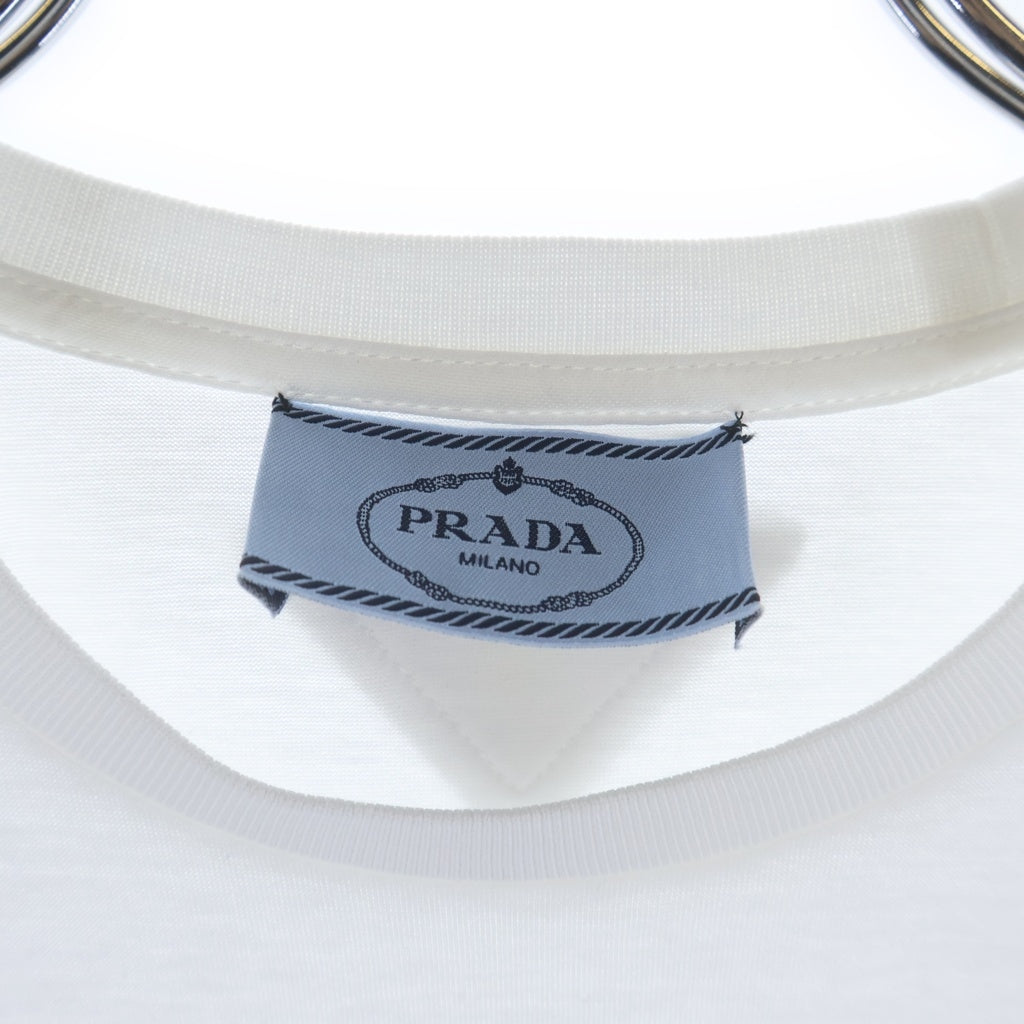 PRADA プラダ　ロゴTシャツ　35570 S112 PRADA(プラダ) コットンTシャツ カットソー ホワイト 35570 S112 ILK
