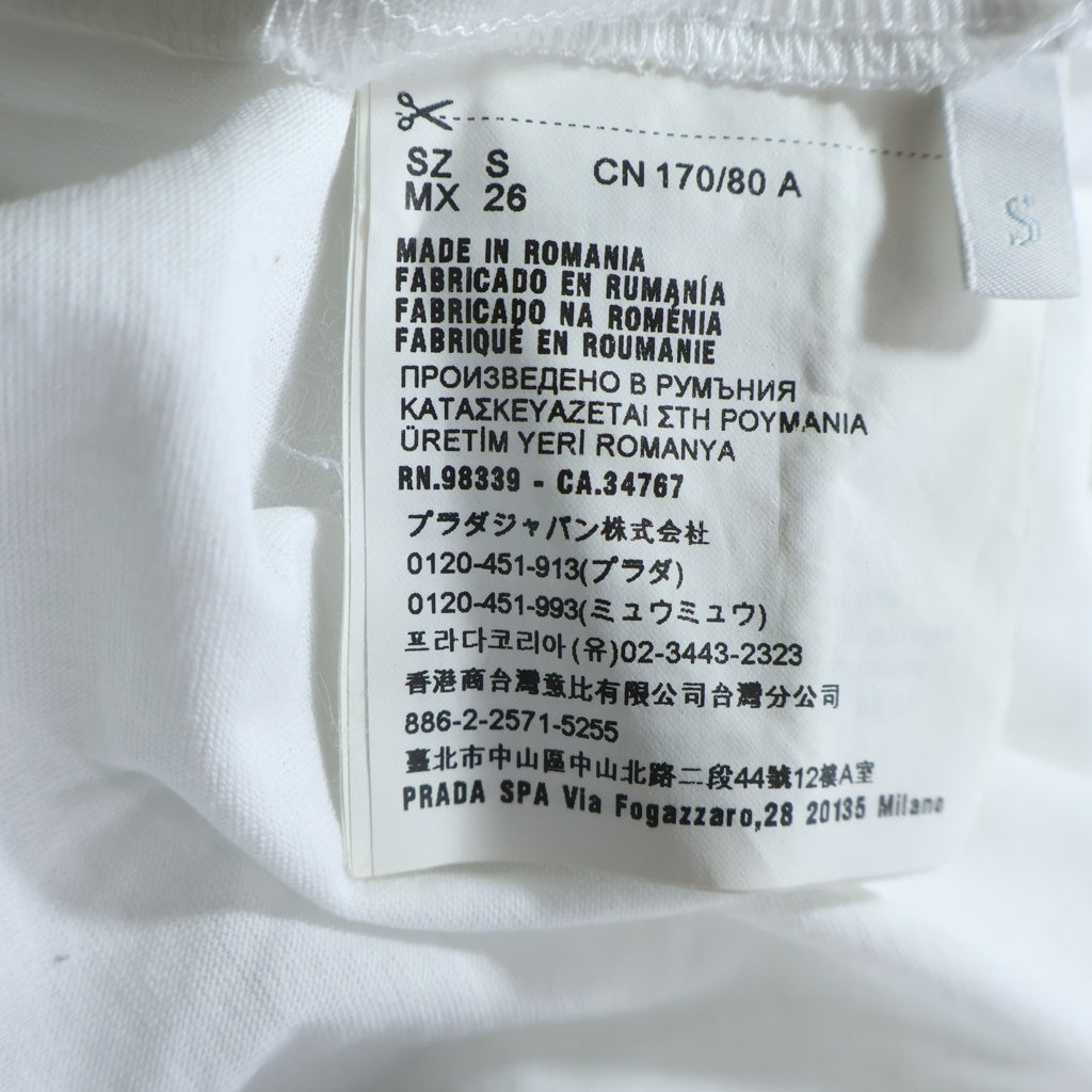 PRADA(プラダ) コットンTシャツ カットソー ホワイト 35570 S112 ILK