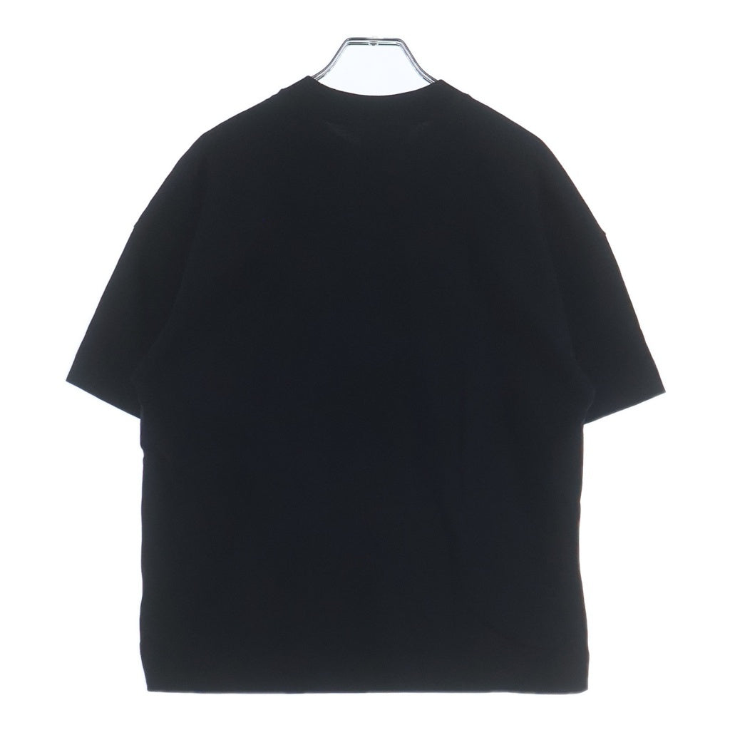 ami(アミ) 21SS ロゴ刺繍 クルーネックTシャツ カットソー ブラック A21FJ128.726 レディース